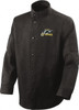 Steiner Size M Black Welding & Flame Resistant/Retardant Jacket 40-42" Chest, Carbonized Fiber, Snaps Closure, 1 Pocket 1360-M - 93215796