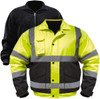 Utility Pro Wear Size 2XL Yellow & Black Cold Weather & High Visibility Jacket 50-52" Chest, Polyester & Teflon, Zipper & Snaps Closure, 4 Pockets UHV563-YB-XXL - 54263736
