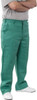 PRO-SAFE Green Cotton Flame Resistant/Retardant Pants 3 Pockets, Zipper Closure, 34" Waist, 32" Inseam HFR511-34X32 - 66550708