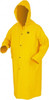 MCR Safety Size 3XL Yellow Rain Jacket 2 Pockets, PVC & Polyester, Detachable Hood, Snap Closure FR200CX3 - 43819572