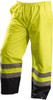 OccuNomix Size L Hi-Viz Yellow Rain Pants 2 Pockets, Polyester, Open Ankles LUX-TENR-YL - 54645684