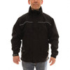 Tingley Size 2XL Black General Purpose Jacket 7 Pockets, 52-54" Chest, 0.25mm Polyurethane on 75 Denier Ripstop Polyester, Roll-A-Way Hood, Zipper Fly Front Closure, Stitched & Taped Seams, Elastic Wrists J27113.2X - 31660475