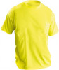 OccuNomix Size L Hi-Viz Yellow High Visibility Short Sleeve T-Shirt 44" Chest, 0 Pockets, Polyester LUX-XSSPB-YL - 37842051