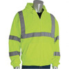 PIP Size 5XL Hi-Vis Yellow High Visibility Long Sleeve Sweatshirt Fleece 323-HSSELY-5X - 48064109