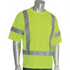 PIP Size 4XL Hi-Vis Yellow High Visibility Short Sleeve T-Shirt Polyester 313-CNTSELY-4X - 48064414