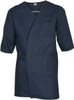 PRO-SAFE Size M Navy Blue Smock with 5 Pockets Polyester and Cotton, Buttonless and Ties In Back PS-725-PCN-M - 06649768