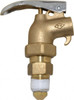 Justrite 3/4" NPT Brass Adjustable Drum Faucet FM Approved, Internal Arrester, Self Closing 08910 - 89847669