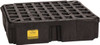 Eagle Manufacturing 12 Gal Sump, 2,000 Lb Capacity, 1 Drum, Polyethylene Spill Deck or Pallet 26-1/4" Long x 26" Wide x 6-1/2" High, Black, Low Profile, Vertical, Inline Drum Configuration 1633B - 60381464