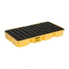 Eagle Manufacturing 30 Gal Sump, 5,000 Lb Capacity, 2 Drum, Polyethylene Platform 51-1/2" Long x 26-1/4" Wide x 6-1/2" High 1632 - 87385381