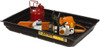 Justrite 20 Gallon Capacity, 23 Inch Long x 47-1/2 Inch Wide, Polyurethane Spill Tray 23 Inch Diameter, 5-1/2 Inch High, Black 28717 - 92492321