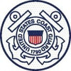 AccuformNMC Pack of 25 United States Coast Guard, Hard Hat Labels Round, Red & Blue on White, 0.004" Thick, Indoor or Outdoor, Adhesive Backed, For Accident Prevention HH150R - 37663812