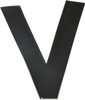 Made in USA Letter Label Legend: V, English, 3" Wide, Black, Pressure Sensitive Vinyl DBV-3-V-10 - 36933521