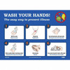 AccuformNMC Safety & Facility Labels, Message Type: Restroom, Janitorial & Housekeeping, Header: None, Legend: Wash Your Hands The Easy Way To Prevent Illness, Graphic: Message & Graphic, Material Type: Pressure Sensitive Vinyl WH5PBR - 16801854