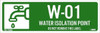 AccuformNMC Pack of 10 Energy Isolation Labels Legend: W - 01 THRU W - 10 DO NOT REMOVE THIS TAG WATER ISOLATION POINT, Graphic: Water Faucet, English, 3 x 1", Green, Pressure Sensitive Vinyl ISL1303 - 46171807