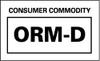 AccuformNMC Hazardous Materials Label Legend: Consumer Commodity - ORM-D, English, 2-1/4 x 1-1/2", Black, White, Pressure Sensitive Paper HW26 - 63376982