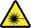 AccuformNMC 10 Qty 1 Pack ISO Label Graphic: Laser Hazard, 2 x 2", Black, Yellow, Pressure Sensitive Vinyl ISO268AP - 72319809