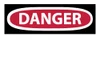 AccuformNMC 5 Qty 1 Pack Accident Prevention Label, Header: DANGER Legend: DANGER, English, 5 x 3", Red, Black, White, Pressure Sensitive Vinyl D1AP - 76492875