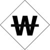 AccuformNMC 5 Qty 1 Pack Safety & Facility Label Graphic: Letter W with Slash Through It, 3-3/4 x 3-3/4", Black, White, Pressure Sensitive Vinyl DCL103 - 79616876