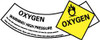 AccuformNMC 25 Qty 1 Pack Hazardous Materials Label Legend: Oxygen Warning High Pressure, Graphic: Oxygen, English, 5-1/4 x 2", Yellow, Black, White, Pressure Sensitive Vinyl CY106AP - 83733972