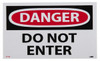 AccuformNMC 5 Qty 1 Pack Security & Admittance Label, Header: DANGER Legend: Danger - Do Not Enter, English, 5 x 3", Red, Black, White, Pressure Sensitive Vinyl D104AP - 87526265