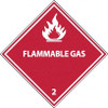 AccuformNMC Flammable Gas DOT Shipping Label 4" High x 4" Wide DL2AL - 63375596