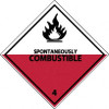 AccuformNMC Spontaneously Combustible DOT Shipping Label 4" High x 4" Wide DL21AL - 63375711