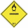 AccuformNMC Oxidizer DOT Shipping Label 4" High x 4" Wide DL14AL - 63375737