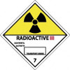 AccuformNMC 25 Qty 1 Pack Radioactive III Contents: Activity: Transport Index DOT Shipping Label 4" High x 4" Wide DL27AP - 63375869