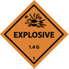 AccuformNMC Explosive 1.4G Shipping Label 4" High x 4" Wide DL172AL - 72318769