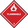 AccuformNMC Flammable DOT Shipping Label 4" High x 4" Wide DL158ALV - 79617114