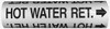 Made in USA Pipe Marker with Chilled Water Return Legend and Arrow Graphic 2-1/2 to 3-1/4" Pipe Outside Diam, White on Green 36955425 - 36955425