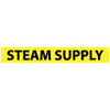 AccuformNMC Pipe Marker with Steam Supply Legend and No Graphic 3/4 to 1-1/4" Pipe Outside Diam, Black on Yellow C1245Y - 76999838