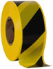 AccuformNMC 1,000 ft. Long x 3" Wide Roll, Polyethylene, Black & Yellow Barricade Tape PT65 - 00322768