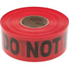 Value Collection 1,000 ft. Long x 3" Wide Roll, Polyethylene, Black & Red Barricade Tape Message: Danger - Do Not Enter BT3061 - 61651717