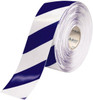 PRO-SAFE 4" x 100 ft. PVC Floor & Egress Tape 50 mil, White & Blue, Striped, Heavy/High Traffic PRO-4RWCHVB - 58284886