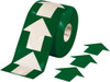 PRO-SAFE 5-1/2" x 5-1/2" PVC Floor & Egress Die Cut Shape 50 mil, Green, Solid Color, Heavy/High Traffic PRO-GARROWROLL - 58287426
