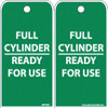 AccuformNMC Pack of (25) 6" High x 3" Long, FULL CYLINDER-READY FOR USE, English Safety & Facility Accident Prevention Tags 2 Sides, White Poly RPT36ST - 33650003