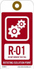 AccuformNMC Pack of (10) 6" High x 3" Long, R - 01 THRU R - 10 DO NOT REMOVE THIS TAG ROTATING ISOLATION POINT, English Safety & Facility Energy Isolation Tags 1 Side, Red Unrippable Vinyl IST6317 - 46171419
