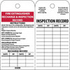 AccuformNMC Pack of (250), 3" High x 6" Long, FIRE EXTINGUISHER RECHARGE & INSPECTION RECORD, English Safety & Facility Inspection Tags Tag Header: Notice, 2 Sides, White Poly RPT26ST250 - 69390938