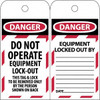 AccuformNMC Pack of (250), 3" High x 6" Long, DANGER - THIS TAG & LOCK TO BE REMOVED ONLY BY THE PERSON SHOWN, English Safety & Facility Lockout Tags Tag Header: Danger, 2 Sides, Black & Red Poly LOTAG1ST250 - 69391043