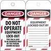 AccuformNMC Pack of (150), 3" High x 6" Long, DANGER - THIS TAG & LOCK TO BE REMOVED ONLY BY THE PERSON SHOWN, English Safety & Facility Lockout Tags Tag Header: Danger, 2 Sides, Black & Red Poly LOTAG1SL150 - 69391050