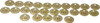 Value Collection 1" High x 1" Long, 126 to 150, English Safety & Facility Numbered Tag 1 Side, Brass 40008-36929172 - 36928307