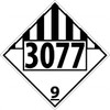 AccuformNMC DOT - Shipping & Vehicle - 3077, 10-3/4" Wide x 10-3/4" High, Rigid Plastic Placard Black on White, UV Resistant, Chemical Resistant, Graffiti Proof DL148BR - 05245824