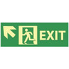 AccuformNMC Exit, Pressure Sensitive Vinyl Exit Sign 14" Wide x 5" High, Glow-in-the-Dark GL311P - 03099702