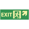 AccuformNMC Exit, Plastic Exit Sign 14" Wide x 5" High, Glow-in-the-Dark GL312R - 03099736