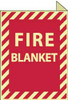 AccuformNMC Fire Blanket, Plastic Fire Sign 9" Wide x 12" High, Glow-in-the-Dark GLTV19 - 05199195