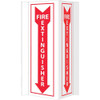 AccuformNMC Fire Extinguisher, Acrylic Fire Sign 8-3/4" Wide x 16" High VS42W - 08514804
