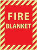 AccuformNMC Fire Blanket, Plastic Fire Sign 9" Wide x 12" High, Glow-in-the-Dark GL147R - 62202825