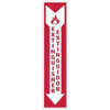 AccuformNMC Extinguisher, Plastic Fire Sign 4" Wide x 18" High, English/Spanish, Glow-in-the-Dark GL175R - 62203096