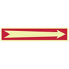 AccuformNMC Right Arrow (Graphic), Pressure Sensitive Vinyl Fire and Exit Sign 10" Wide x 2" High, Glow-in-the-Dark GL14P - 63374086